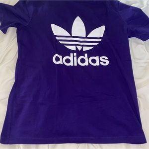 Purple Adidas tshirt | Adicolor trefoil tee